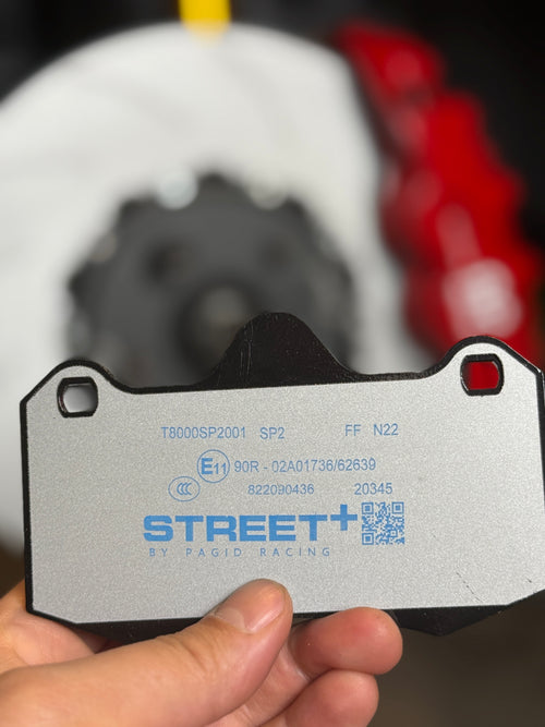 Pagid Street+ Front/rear brake pads for SPL Racing brake kit R32, R33, R34